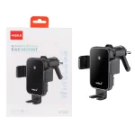 شارژر وایرلس و هولدر گوشی موبایل دریچه کولری Hiska مدل HK-2355W - مشکی