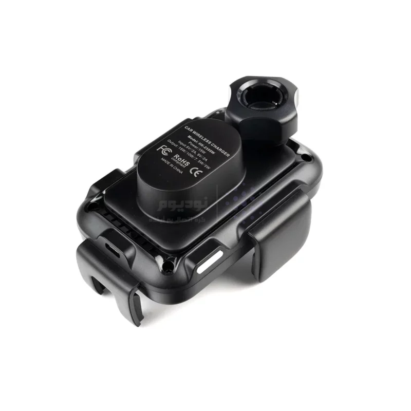 شارژر وایرلس و هولدر گوشی موبایل دریچه کولری Hiska مدل HK-2355W - مشکی - تصویر 6