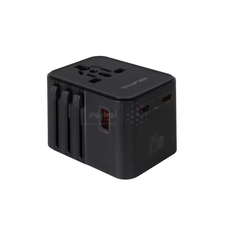 شارژر دیواری فست سه پورت 25W VIPLATINA مدل VC126 - مشکی (گارانتی 18 ماه تعویض نیکان همراه) - تصویر 4