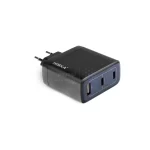 شارژر دیواری PD 100W و فست سه پورت Hiska مدل H-156EU - مشکی - تصویر 4