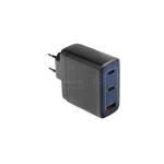 شارژر دیواری PD 100W و فست سه پورت Hiska مدل H-156EU - مشکی - تصویر 5