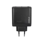 شارژر دیواری PD 100W و فست سه پورت Hiska مدل H-156EU - مشکی - تصویر 6