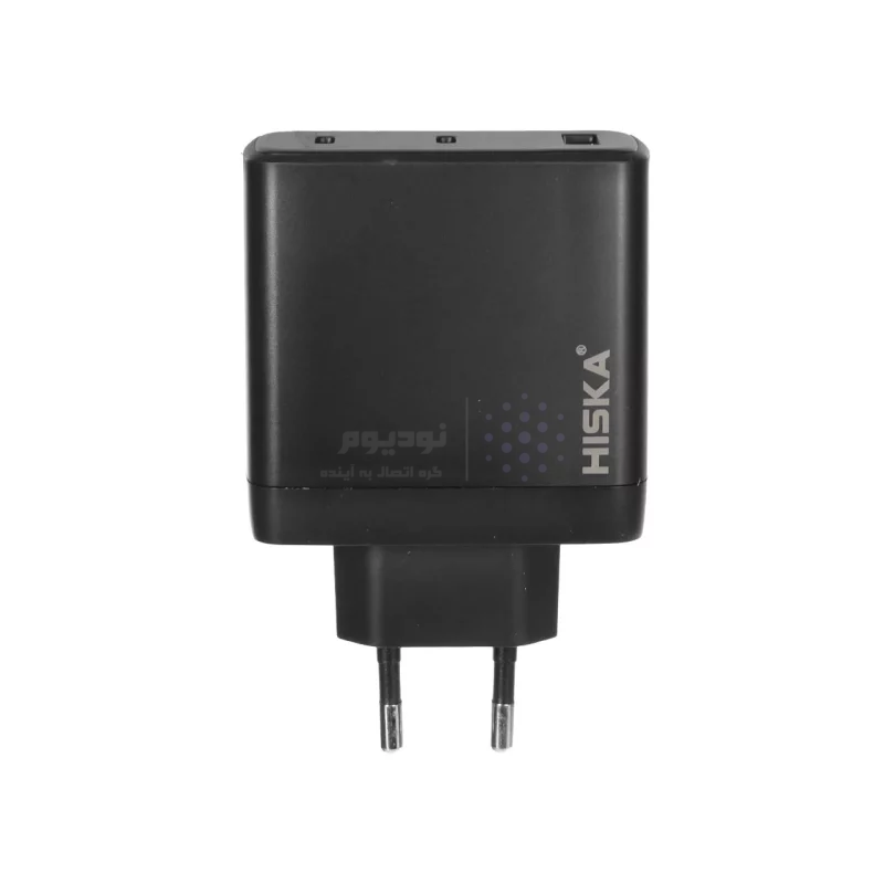 شارژر دیواری PD 100W و فست سه پورت Hiska مدل H-156EU - مشکی - تصویر 6