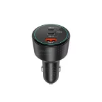 شارژر فندکی PD و فست سه پورت Earldom مدل CC35 200W - مشکی - تصویر 3