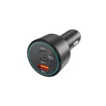 شارژر فندکی PD و فست سه پورت Earldom مدل CC35 200W - مشکی - تصویر 4