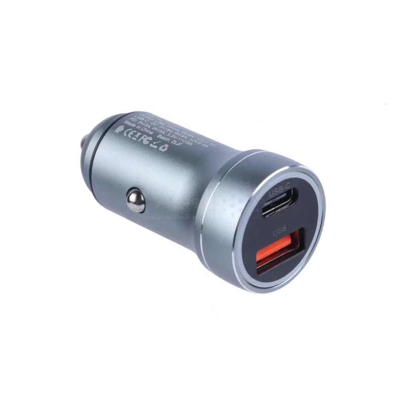 شارژر فندکی PD و فست دو پورت Earldom مدل CC29 30W به همراه کابل شارژ Type-C To Type-C - سبز - تصویر 3