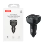 شارژر فندکی فست دو پورت و گیرنده بلوتوثی XO FMمدل XO-BCC18 15W - مشکی