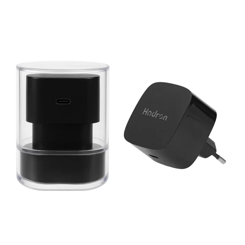 شارژر دیواری فست و PD تک پورت Hadron مدل C1013 33W - مشکی - تصویر 2