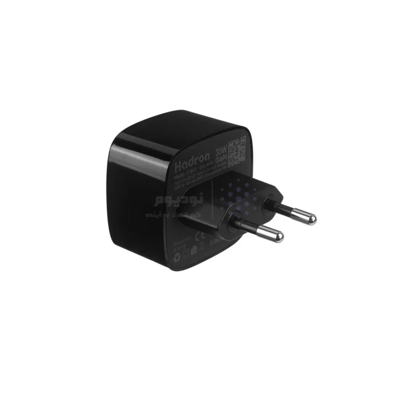 شارژر دیواری فست و PD تک پورت Hadron مدل C1013 33W - مشکی - تصویر 3