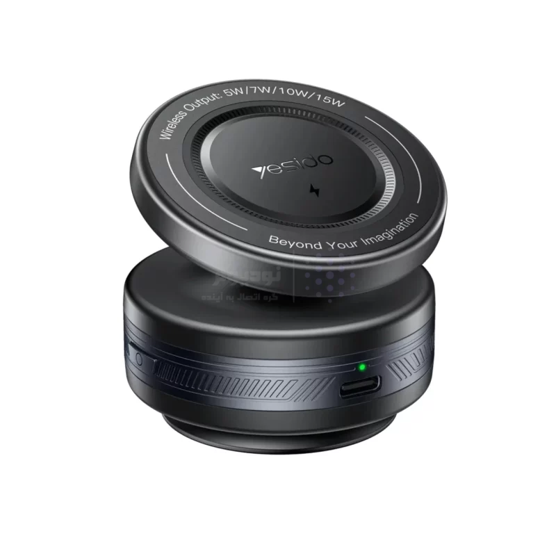 شارژر وایرلس و هولدر وکیومی گوشی موبایل Yesido مدل C310 - مشکی (گارانتی 18 ماه تعویض نیکان همراه) - تصویر 4