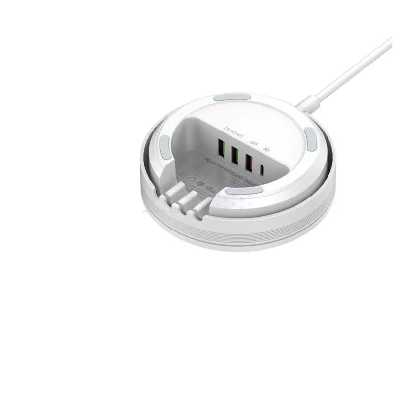 شارژر وایرلس LDNIO مدل AW003 32W - سفید (گارانتی 6 ماهه تعویض نیکان همراه) - تصویر 5