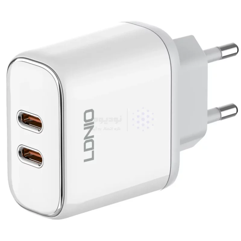 شارژر دیواری فست و PD دو پورت LDNIO مدل A2528M به همراه کابل شارژ Type-C To Lightning - سفید (گارانتی 6 ماهه تعویض نیکان همراه) - تصویر 4