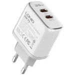 شارژر دیواری فست و PD دو پورت LDNIO مدل A2528M به همراه کابل شارژ Type-C To Lightning - سفید (گارانتی 6 ماهه تعویض نیکان همراه) - تصویر 6