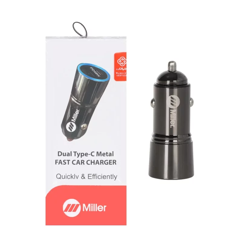 شارژر فندکی 48W فست و PD دو پورت Miller مدل M-CH106 - مشکی - (گارانتی پارتیان پایا) - تصویر 2