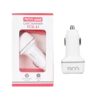 شارژر فندکی فست دو پورت Tsco مدل TCG 41 30W - سفید (گارانتی 12 ماهه TSCO)