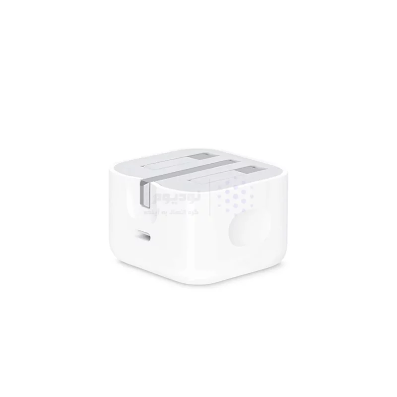 شارژر دیواری اپل 3 پین 20W - سفید - اصل چین (گارانتی شش ماهه شرکتی) - تصویر 3