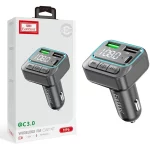 شارژر فندکی فست سه پورت و گیرنده بلوتوثی Earldom FM مدل ET-M96 - مشکی