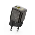 شارژر دیواری PD و فست دو پورت XO مدل XO-CE05(EU) 30W - مشکی - تصویر 5