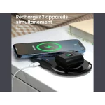 شارژر وایرلس دو کاره XO مدل XO-WX025 - مشکی - تصویر 5