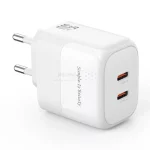 شارژر دیواری PD و فست دو پورت XO مدل XO-L140(EU) 35W - سفید به همراه کابل شارژ Type-C To Lightning - سفید - تصویر 4
