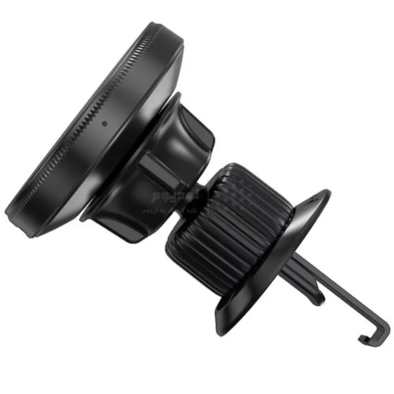 شارژر وایرلس و هولدر دریچه کولری گوشی موبایل XO مدل CX025 - مشکی - تصویر 3