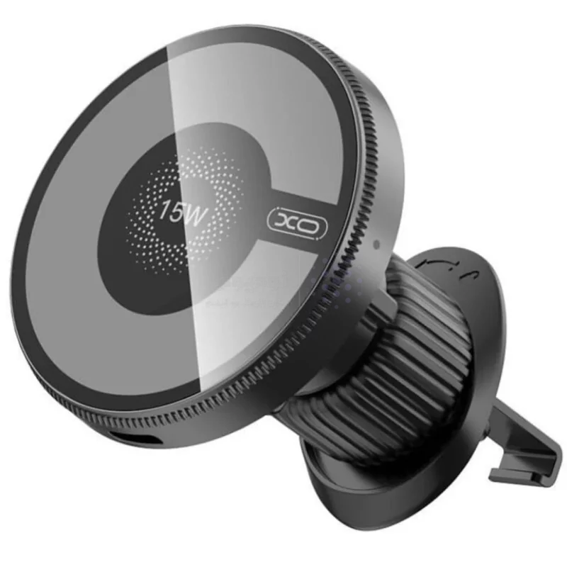 شارژر وایرلس و هولدر دریچه کولری گوشی موبایل XO مدل CX025 - مشکی - تصویر 5