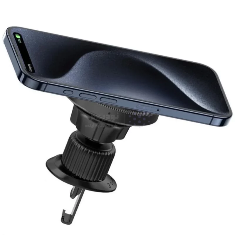 شارژر وایرلس و هولدر دریچه کولری گوشی موبایل XO مدل CX025 - مشکی - تصویر 6