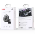 شارژر وایرلس و هولدر دریچه کولری گوشی موبایل XO مدل CX025 - مشکی - تصویر 7