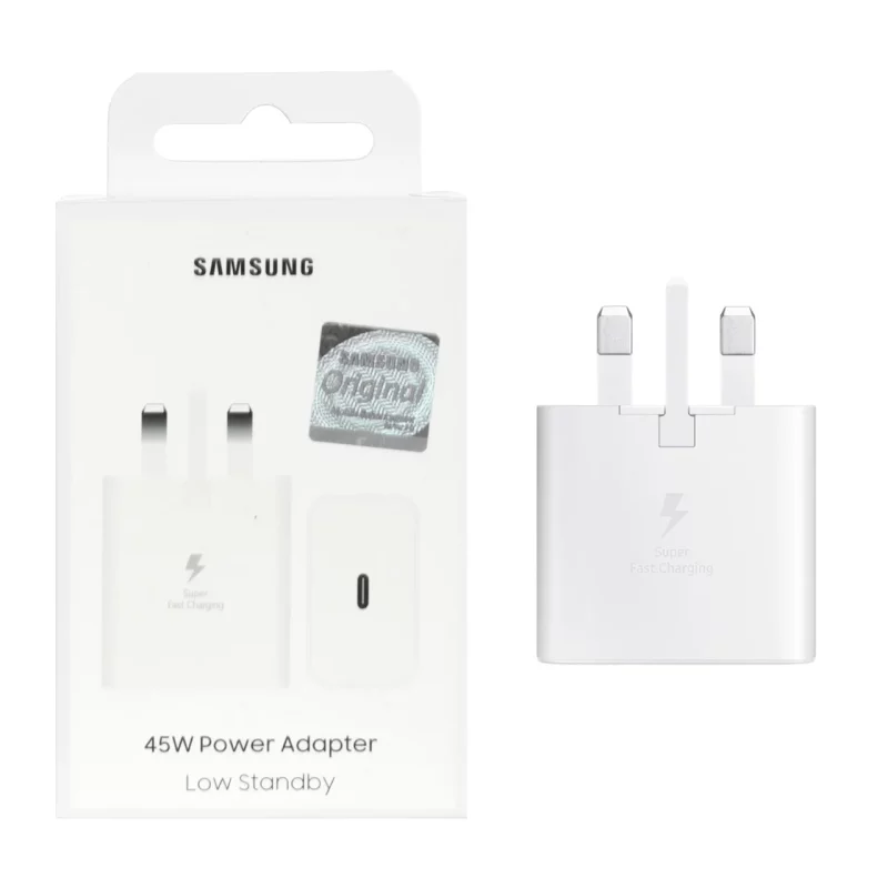 شارژر دیواری سه پین PD و فست تک پورت SAMSUNG مدلEP-T4511 45W - سفید (گارانتی شش ماهه شرکتی) - تصویر 2
