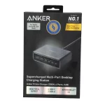 شارژر رومیزی 6 پورت ANKER مدل A2683341 200W - خاکستری (گارانتی 18ماهه حافظه طلایی ایستا) - تصویر 3