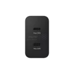 شارژر دیواری سه پین فست و PD تک پورت SAMSUNG Type-C مدل EP-T5020 50W به همراه کابل شارژ Type-C - مشکی - اصلی - Low Standby مجهز به فناوری GAN-NFC (گارانتی 12 ماهه DST) - تصویر 3