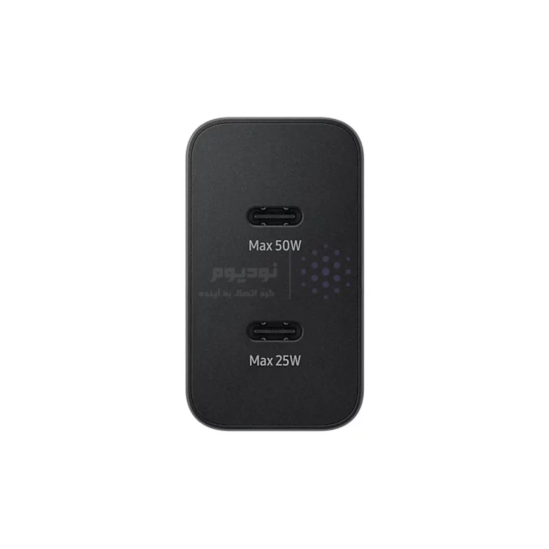 شارژر دیواری سه پین فست و PD تک پورت SAMSUNG Type-C مدل EP-T5020 50W به همراه کابل شارژ Type-C - مشکی - اصلی - Low Standby مجهز به فناوری GAN-NFC (گارانتی 12 ماهه DST) - تصویر 3