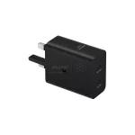 شارژر دیواری سه پین فست و PD تک پورت SAMSUNG Type-C مدل EP-T5020 50W به همراه کابل شارژ Type-C - مشکی - اصلی - Low Standby مجهز به فناوری GAN-NFC (گارانتی 12 ماهه DST) - تصویر 4