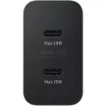 شارژر دیواری سه پین فست و PD تک پورت SAMSUNG Type-C مدل EP-T5020 50W به همراه کابل شارژ Type-C - مشکی - اصلی - Low Standby مجهز به فناوری GAN-NFC (گارانتی 12 ماهه DST) - تصویر 5