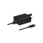 شارژر دیواری سه پین فست و PD تک پورت SAMSUNG Type-C مدل EP-T5020 50W به همراه کابل شارژ Type-C - مشکی - اصلی - Low Standby مجهز به فناوری GAN-NFC (گارانتی 12 ماهه DST) - تصویر 6