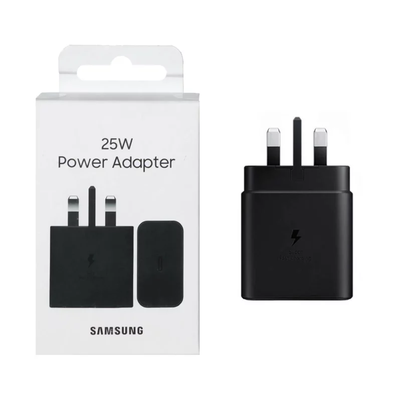 شارژر دیواری فست و PD سه پین SAMSUNG مدل T2510 25W - مشکی (OpenBox) - تصویر 2