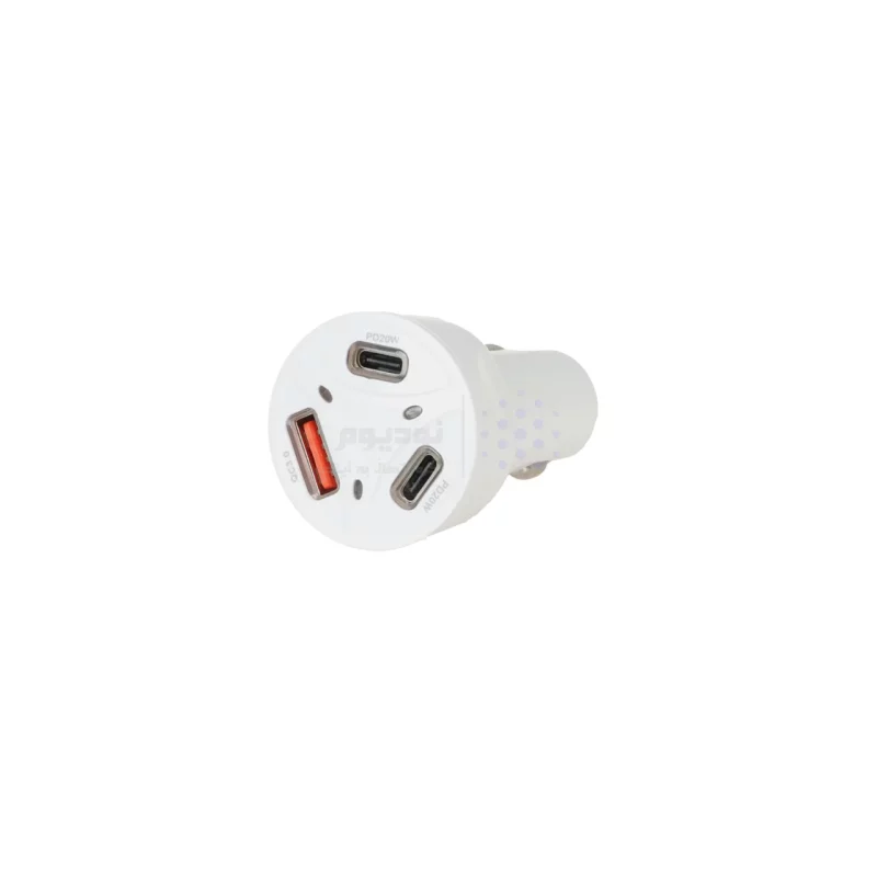 شارژر فندکی PD و فست سه پورت مدل CC-81 58W - سفید DST (گارانتی شش ماهه) - تصویر 4