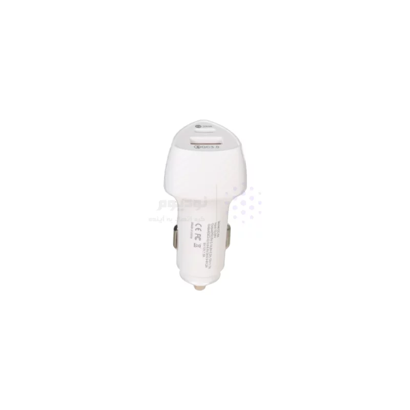 شارژر فندکی PD و فست دو پورت مدل CC-84 45W - سفید DST (گارانتی شش ماهه) - تصویر 3