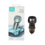 شارژر فندکی PD و فست دو پورت Power Soul مدل SP-001 - مشکی DST (گارانتی شش ماهه)