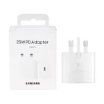 شارژر دیواری سه پین PD و فست Samsung مدل TA800 25W - سفید - SMO (گارانتی 6 ماهه شرکتی)