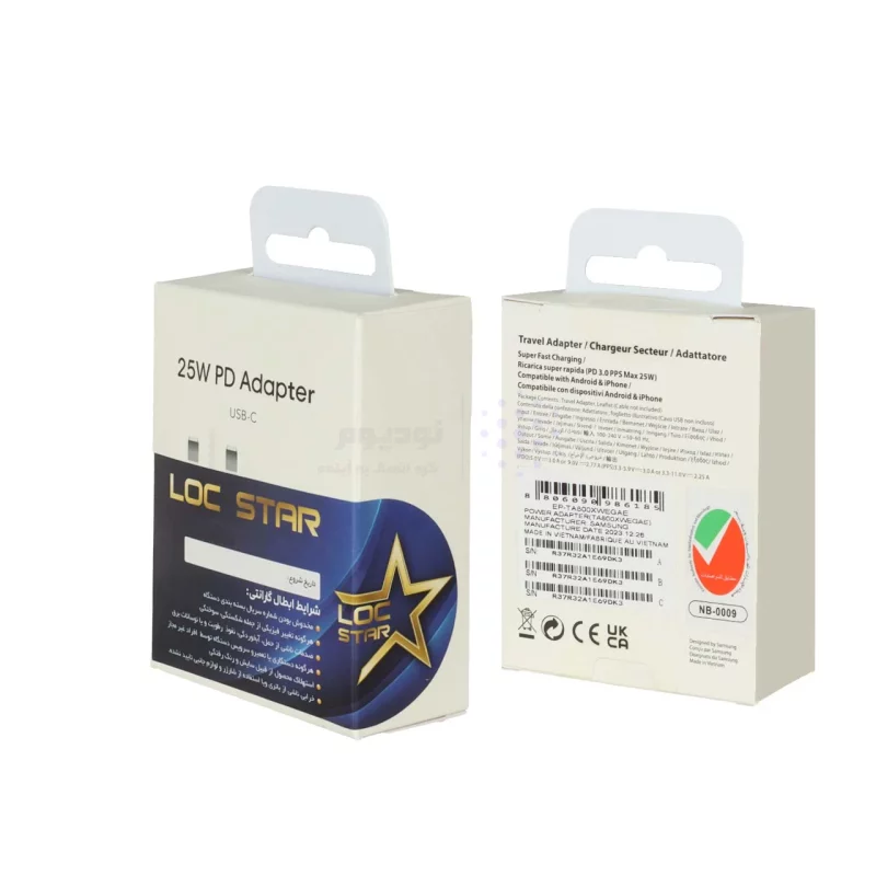 شارژر دیواری سه پین PD و فست Samsung مدل TA800 25W - سفید - SMO (گارانتی 6 ماهه شرکتی) - تصویر 5