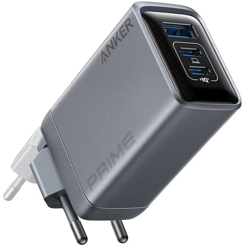 شارژر دیواری دو پین PD و فست سه پورت ANKER مدل A2688341 100W - نقره ای (گارانتی 18ماهه حافظه طلایی ایستا) - تصویر 2