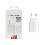 شارژر دو پین SAMSUNG 25W ـ TA800 ( فست و PD) سفید ( پارتیان پایا) درجه یک