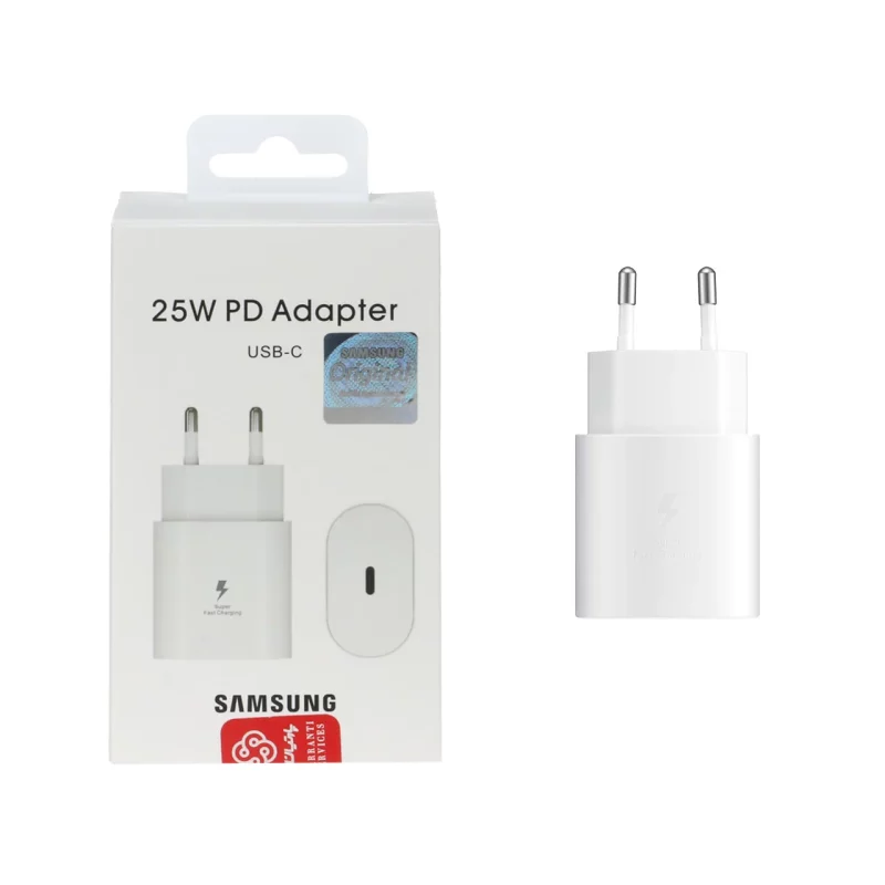 شارژر دو پین SAMSUNG 25W ـ TA800 ( فست و PD) سفید ( پارتیان پایا) درجه یک - تصویر 2