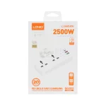 شارژر دیواری PD و چند راهی برق LDNIO مدل SC2311 20W - سفید - تصویر 5