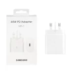 شارژر دیواری سه پین PD و فست تک پورت SAMSUNG Type-C مدل 45W - سفید - DST (گارانتی شش ماهه) - درجه یک