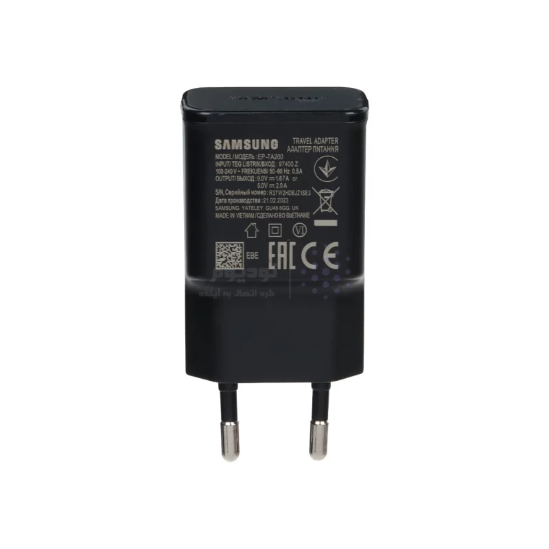 شارژر دیواری فست تک پورت SAMSUNG مدل 15W - مشکی - DST (گارانتی شش ماهه) - درجه یک - تصویر 3