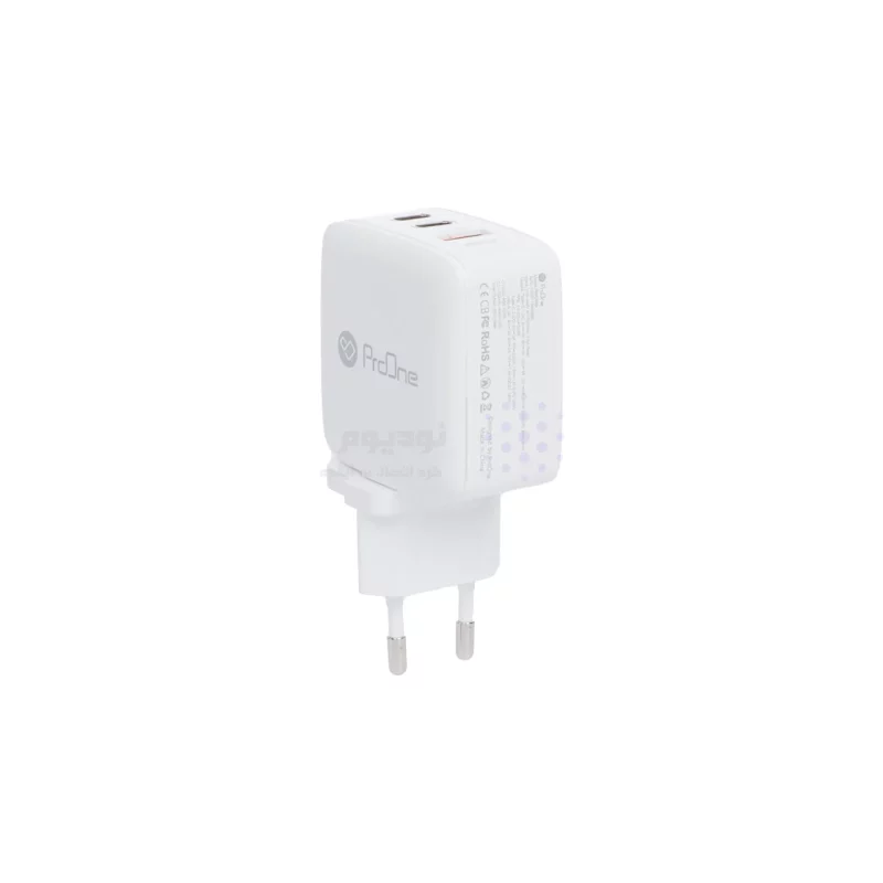 شارژر دیواری 65 وات فست و PD سه پورت ProOne مدل PWC565 - سفید - تصویر 3