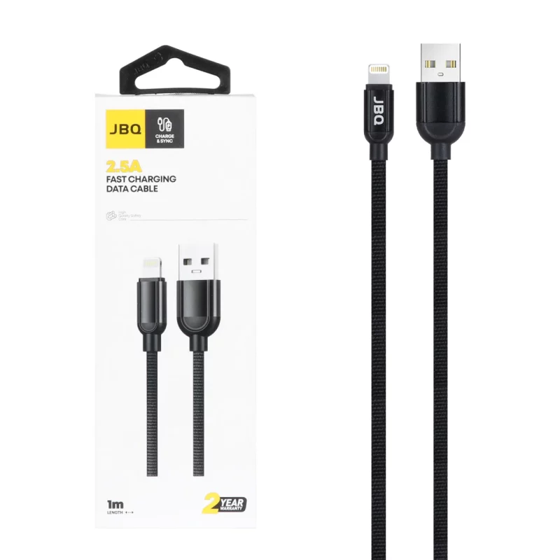 کابل شارژ فست آیفون JBQ مدل CA-610 - مشکی (گارانتی یکساله رصاصی) - تصویر 2