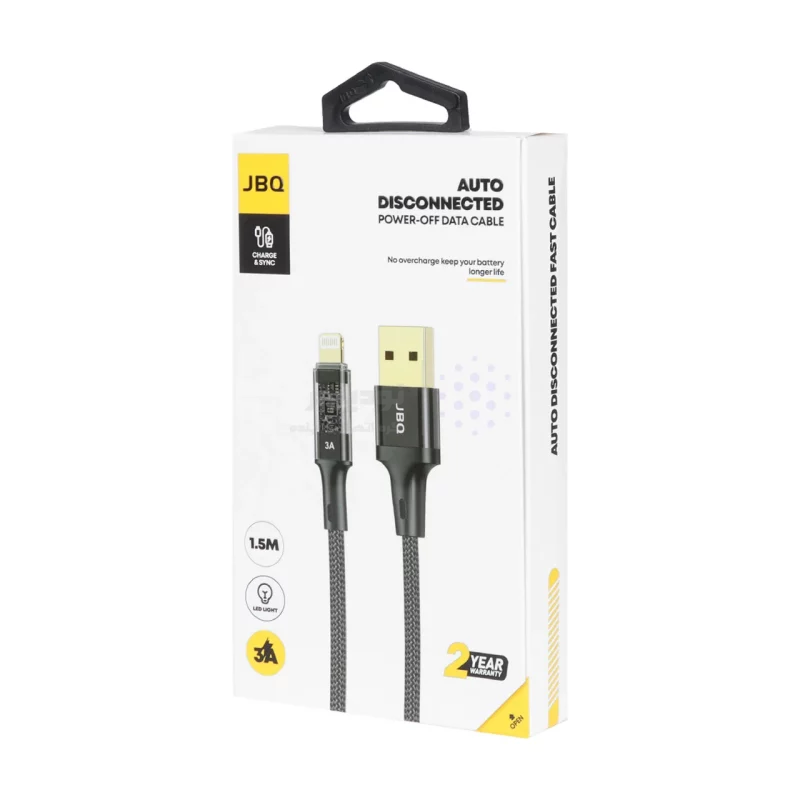 کابل شارژ 1.5 متری فست آیفون JBQ مدل CA-728 - مشکی (گارانتی یکساله رصاصی) - تصویر 4